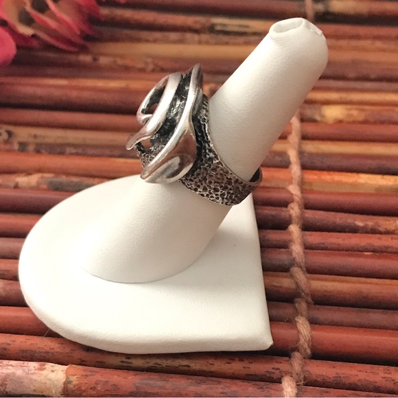 Silpada Rare Oxidized Sterling Silver Ring 
Size  7 - Picture 3 of 7